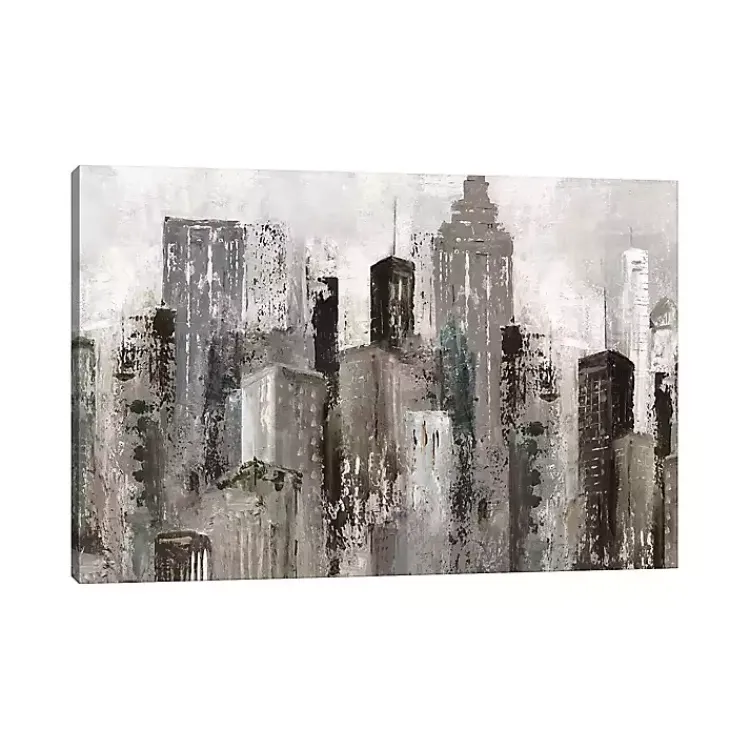 Canvas Art-Kirklands Home City Mood Canvas Art Print Gray