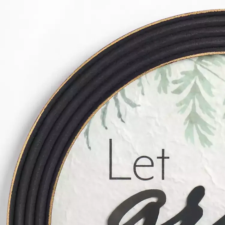 Wall Quotes & Signs-Kirklands Home Round Let Grace Abound Wall Plaque