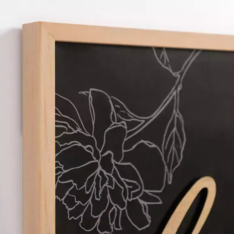 Wall Quotes & Signs-Kirklands Home Love Makes This House a Home Wall Plaque Black