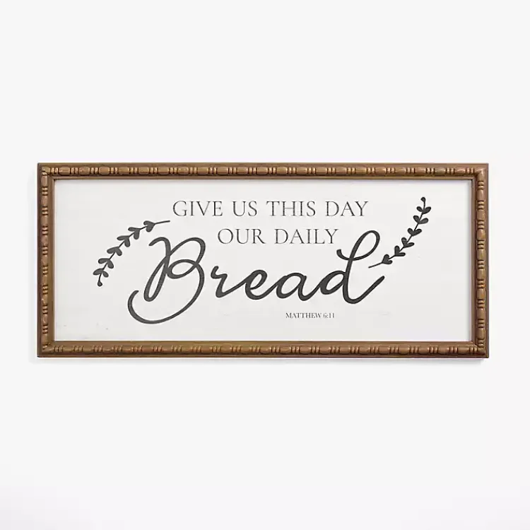Wall Quotes & Signs-Kirklands Home Our Daily Bread Framed Wall Plaque