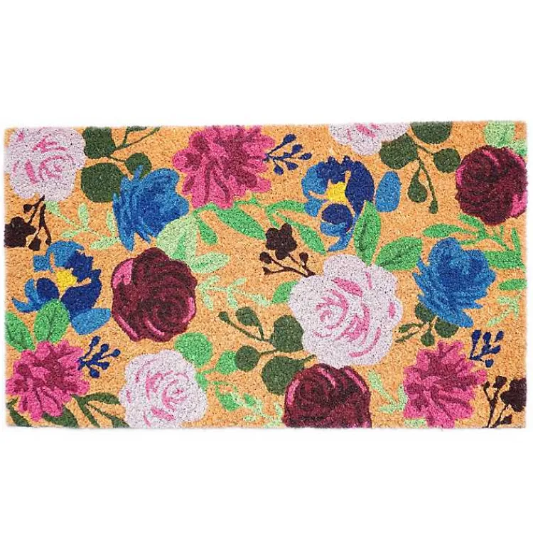 Doormats-Kirklands Home Bright Boho Flowers Doormat Multi