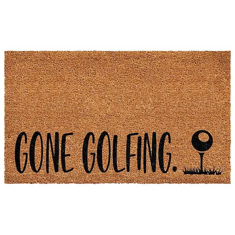 Doormats-Kirklands Home Gone Golfing Coir Doormat
