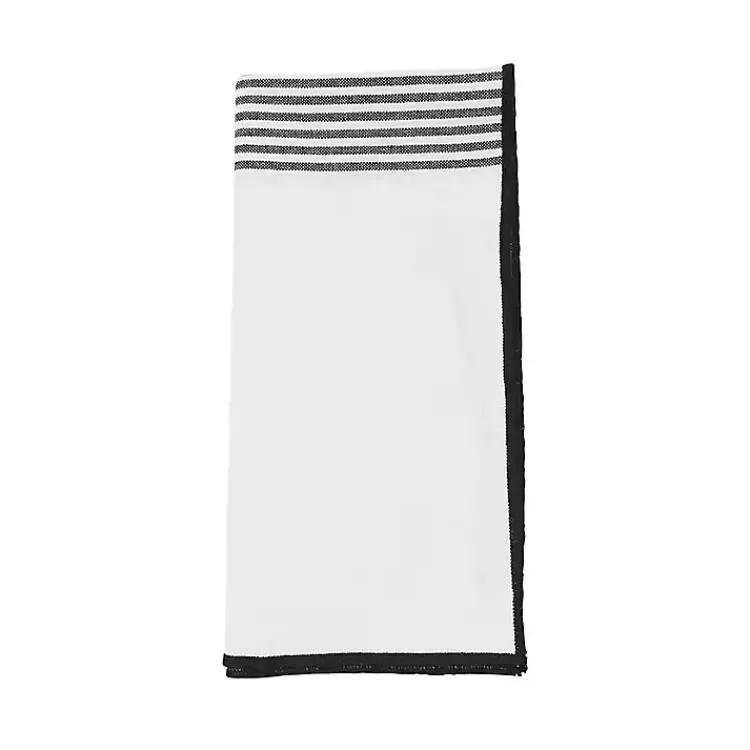 Table Linens-Kirklands Home Elegant Stripe Napkins, Set of 4