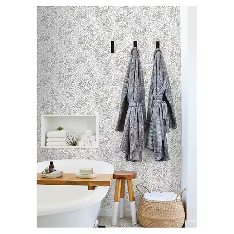 Wall Murals & Wallpaper-Kirklands Home Vines Peel & Stick Wallpaper Gray