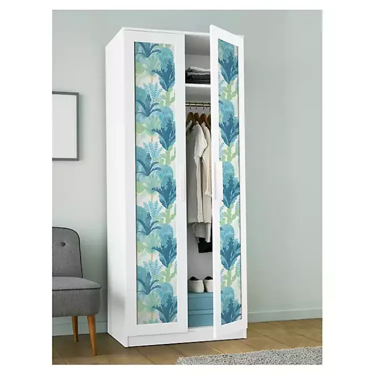 Wall Murals & Wallpaper-Kirklands Home Teal Bohoemian Jungle Peel & Stick Wallpaper