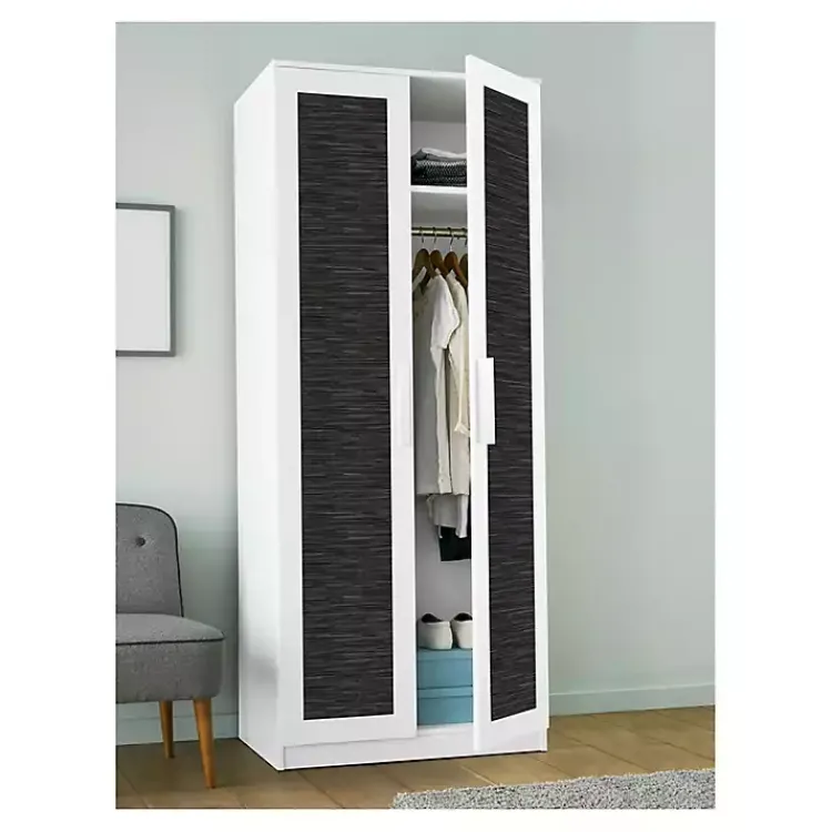 Wall Murals & Wallpaper-Kirklands Home Textured Grassweave Peel & Stick Wallpaper Black