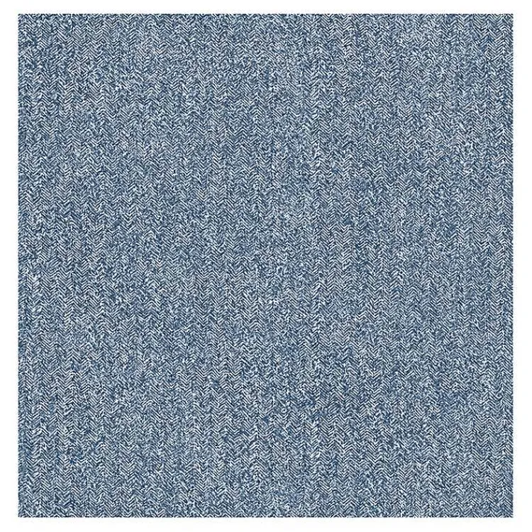 Wall Murals & Wallpaper-Kirklands Home Navy Textured Cross Woven Peel & Stick Wallpaper Blue