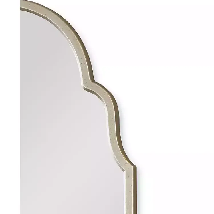 Decorative Mirrors-Kirklands Home Warm Silver Arched Wall Mirror