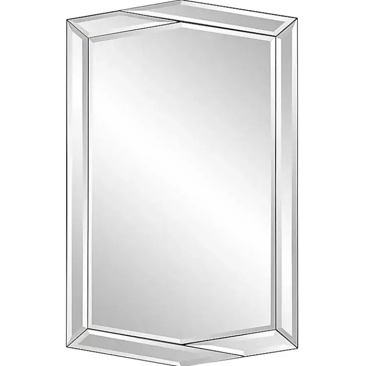 Decorative Mirrors-Kirklands Home Overlapping Asymmetrical Bevel Wall Mirror
