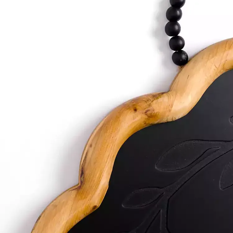 Monogram Wall Decor-Kirklands Home Black Scalloped Monogram B Wall Plaque