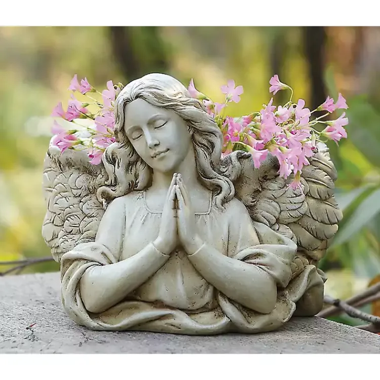 Planters-Kirklands Home Resin Angel Planter