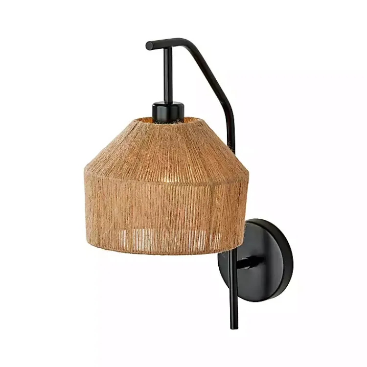 Flush Mount Lighting-Kirklands Home Amalfi Natural Rope Wall Sconce