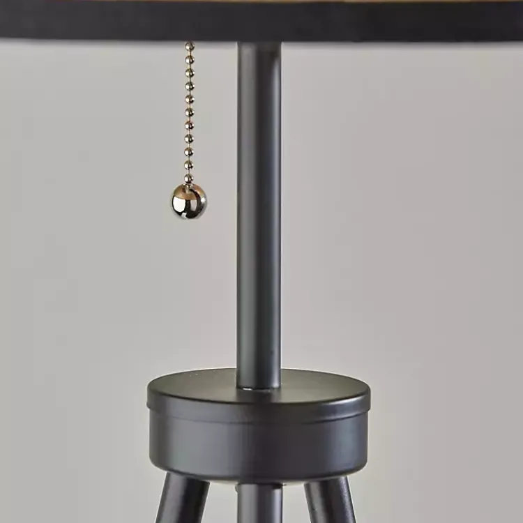 Floor Lamps-Kirklands Home Natural Woven Shade Rowan Floor Lamp Tan