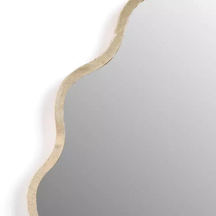 Decorative Mirrors-Kirklands Home Gold Scalloped Seashell Wall Mirror