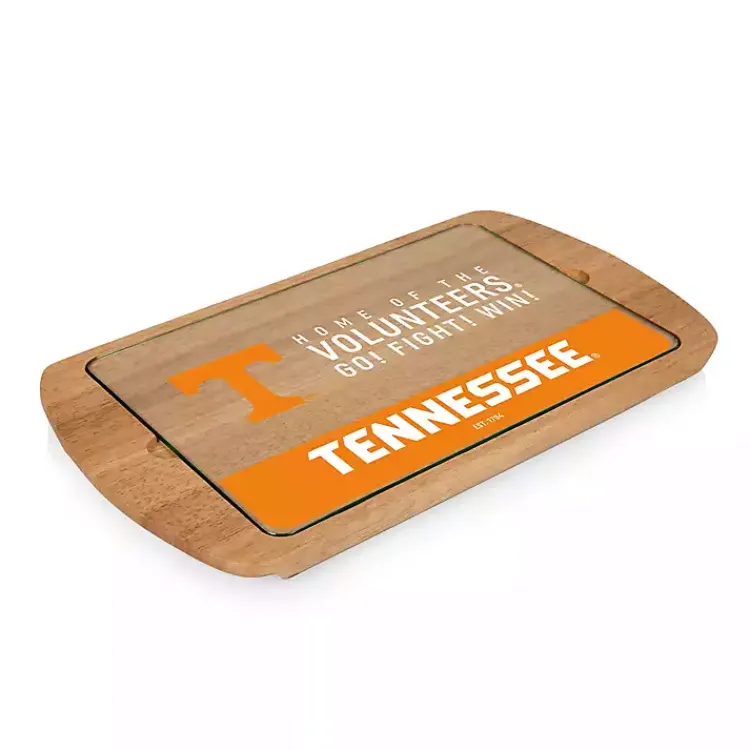 Serving & Entertaining-Kirklands Home Tennessee Volunteers Wood and Glass Serving Board