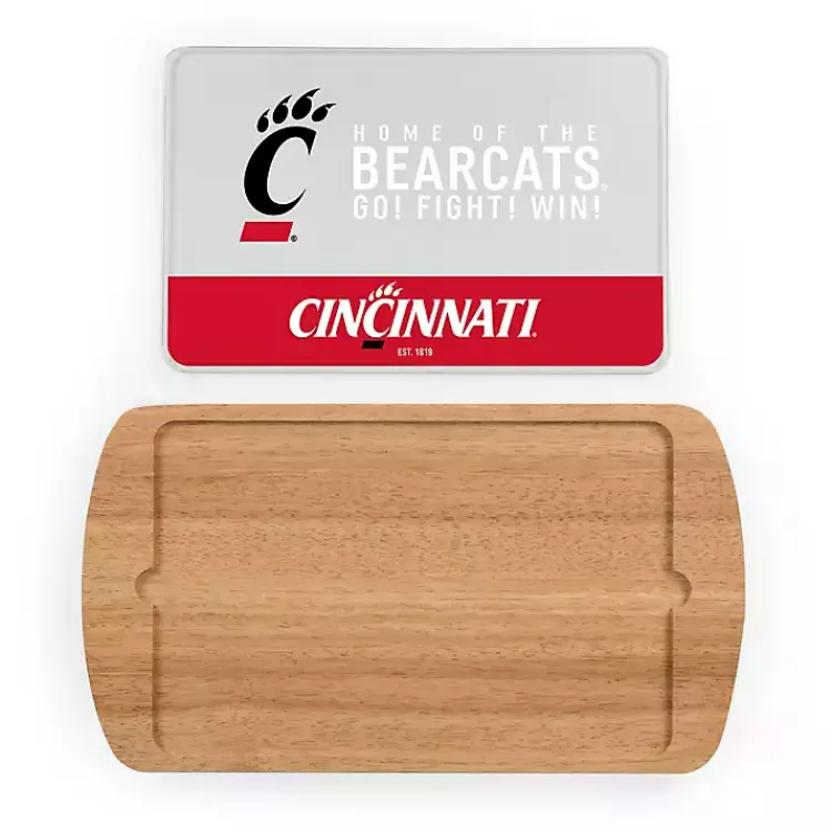 Serving & Entertaining-Kirklands Home Cincinnati Bearcats Wood and Glass Serving Board