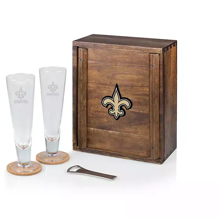 Barware-Kirklands Home Acacia New Orleans Saints Beer Glass Set