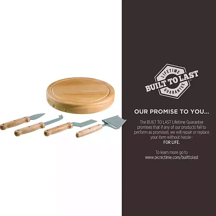 Serving & Entertaining-Kirklands Home Buffalo Bills Cheese Board and Tool Set Tan