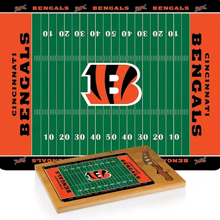 Serving & Entertaining-Kirklands Home Cincinnati Bengals Cutting Board & Knife Set