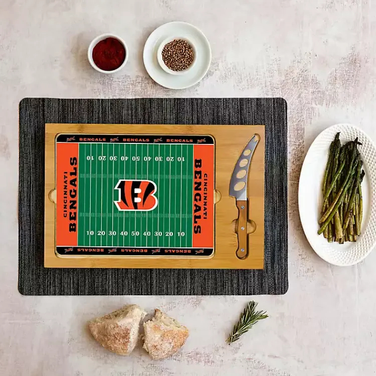 Serving & Entertaining-Kirklands Home Cincinnati Bengals Cutting Board & Knife Set