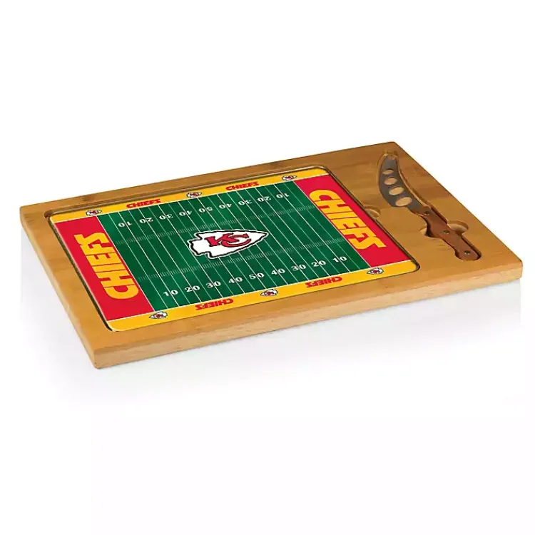 Serving & Entertaining-Kirklands Home Kansas City Chiefs Cutting Board & Knife Set
