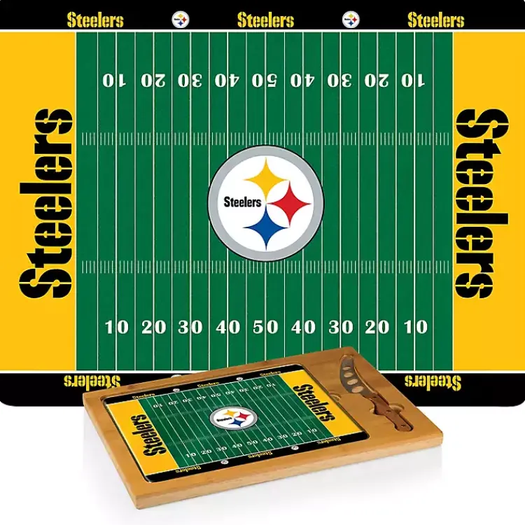 Serving & Entertaining-Kirklands Home Pittsburgh Steelers Cutting Board & Knife Set