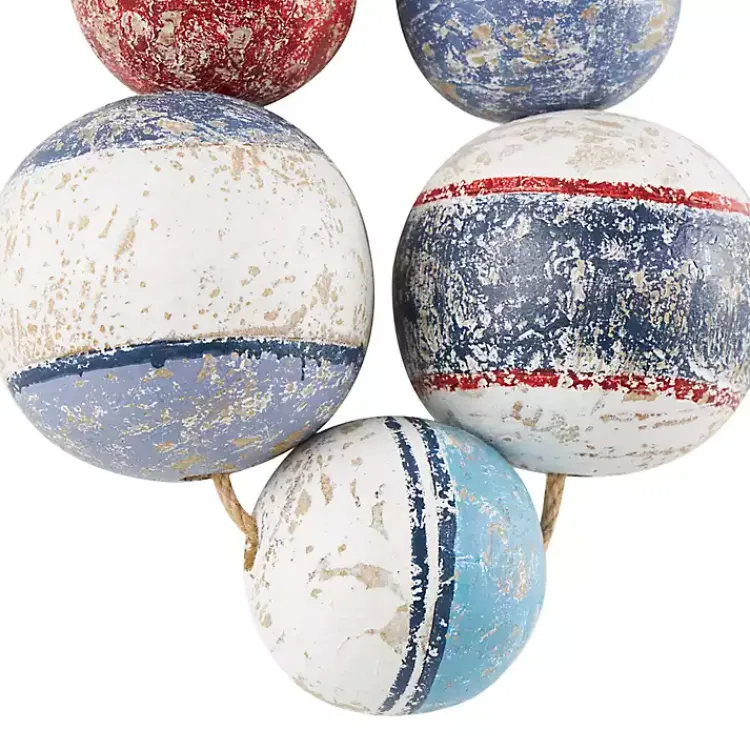 Wall Plaques-Kirklands Home Wood Bouy Cluster Wall Hanger