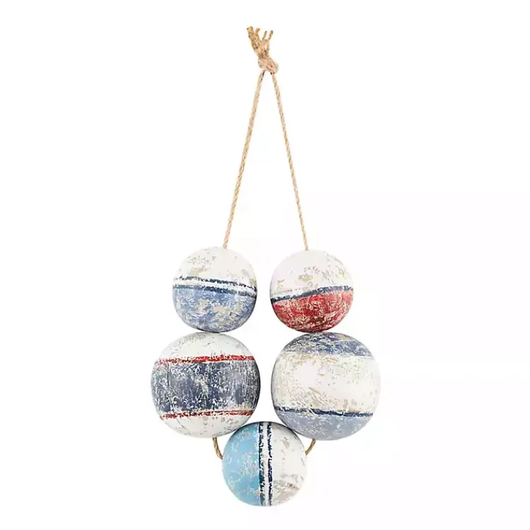 Wall Plaques-Kirklands Home Wood Bouy Cluster Wall Hanger