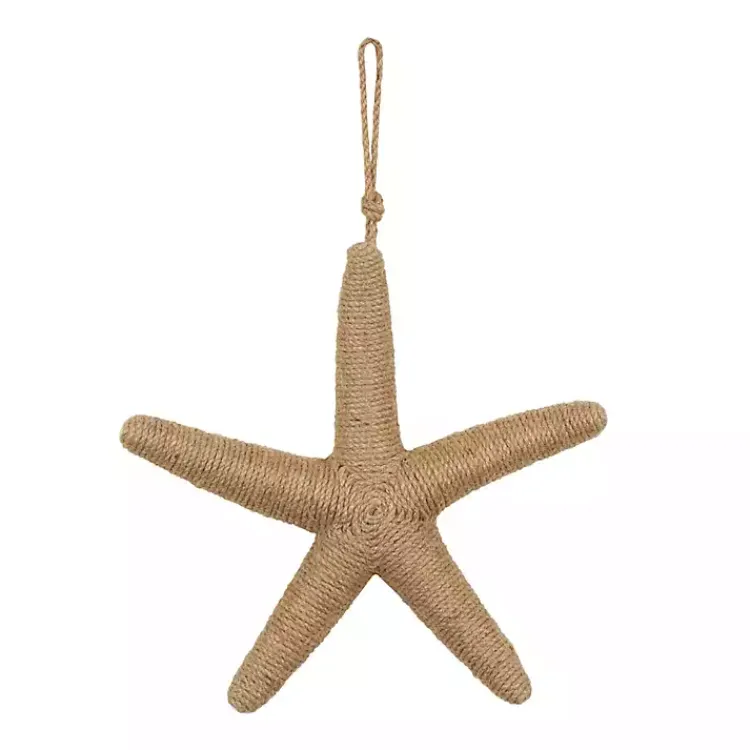 Wall Plaques-Kirklands Home Jute Starfish Wall Plaque Brown