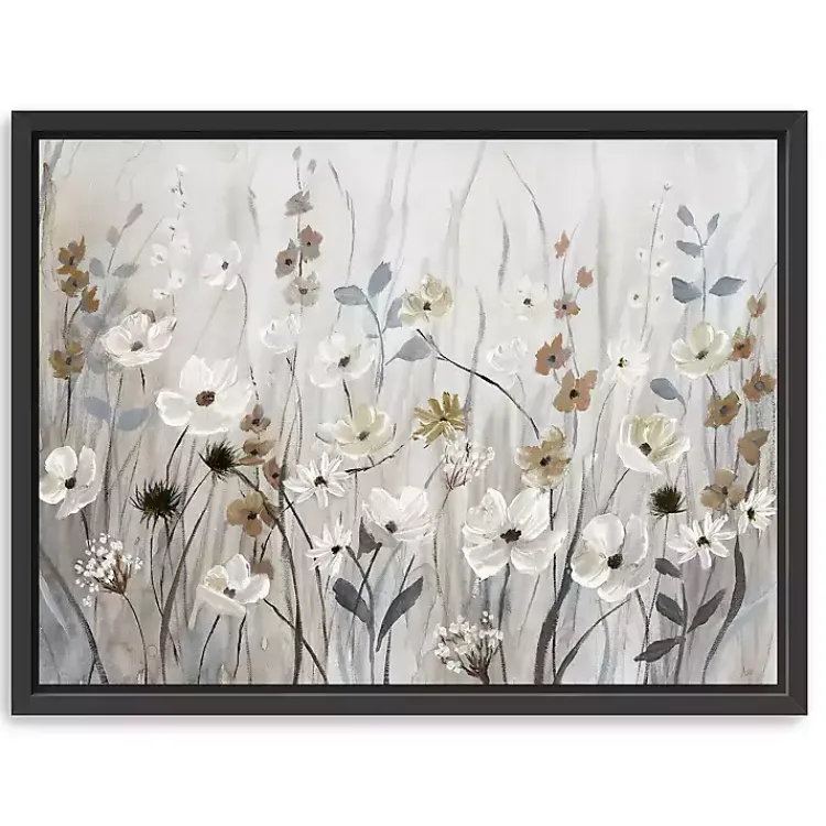 Canvas Art-Kirklands Home Misty Meadow Black Framed Canvas Art Print
