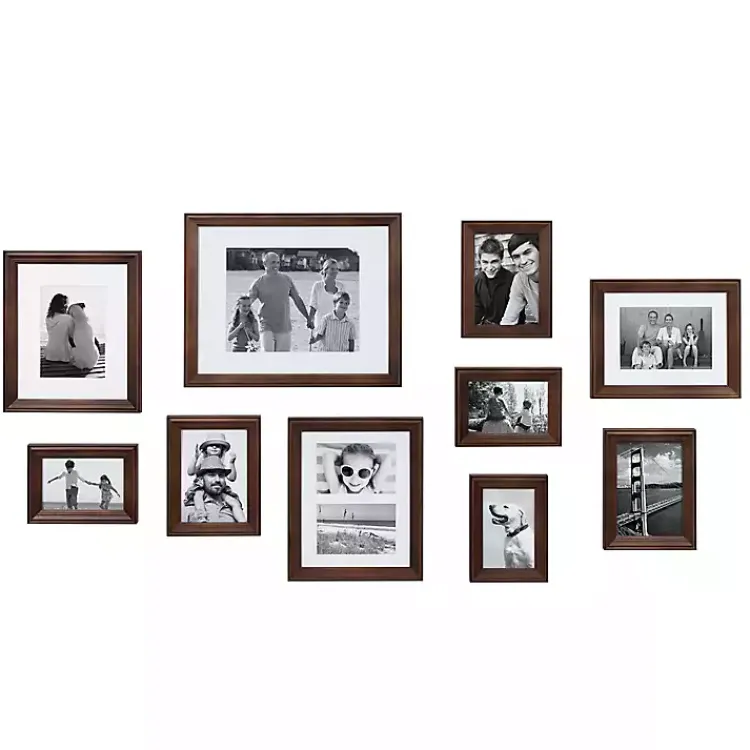 Gallery Wall Frames-Kirklands Home Dark Wood 10-pc. Gallery Wall Frame Set Brown