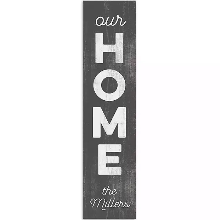 Garden Decor-Kirklands Home Our Home Personalized Porch Board Black