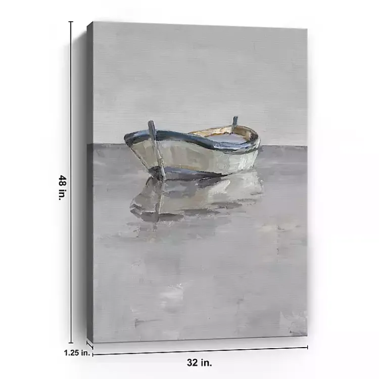 Canvas Art-Kirklands Home Boat on the Horizon Canvas Art Print Gray