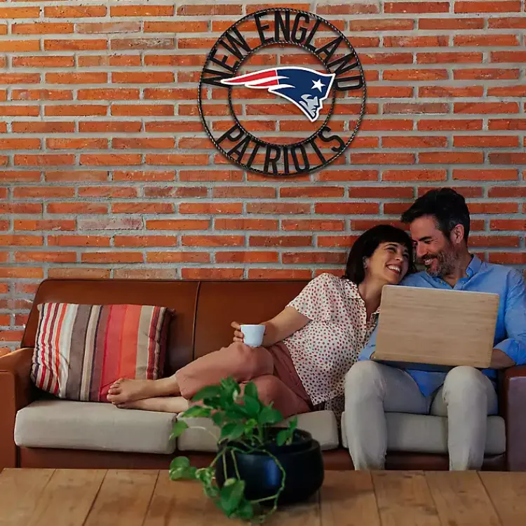 Wall Plaques-Kirklands Home NFL New England Patriots Wrought Iron Wall Plaque