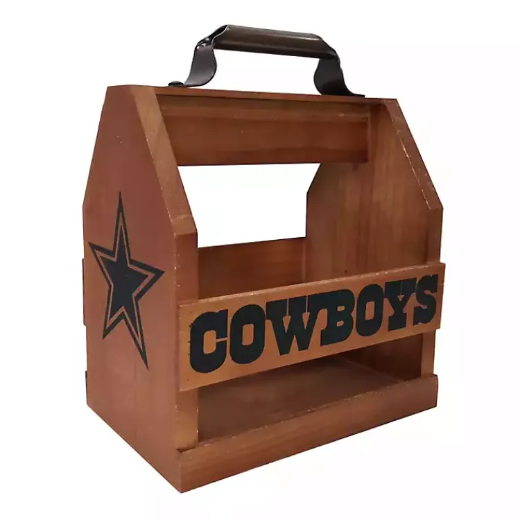 Outdoor Dining-Kirklands Home Dallas Cowboys Wooden Condiment Caddy