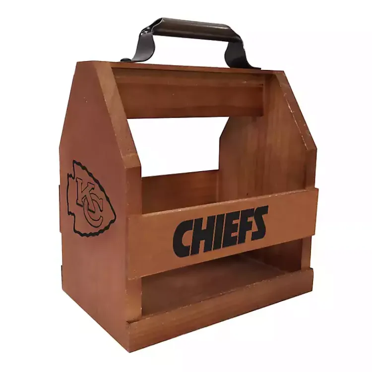 Outdoor Dining-Kirklands Home Kansas City Chiefs Wooden Condiment Caddy