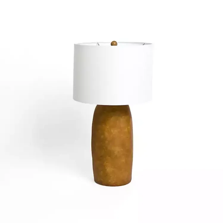 Table Lamps-Kirklands Home Cognac Ceramic Mira Table Lamp White