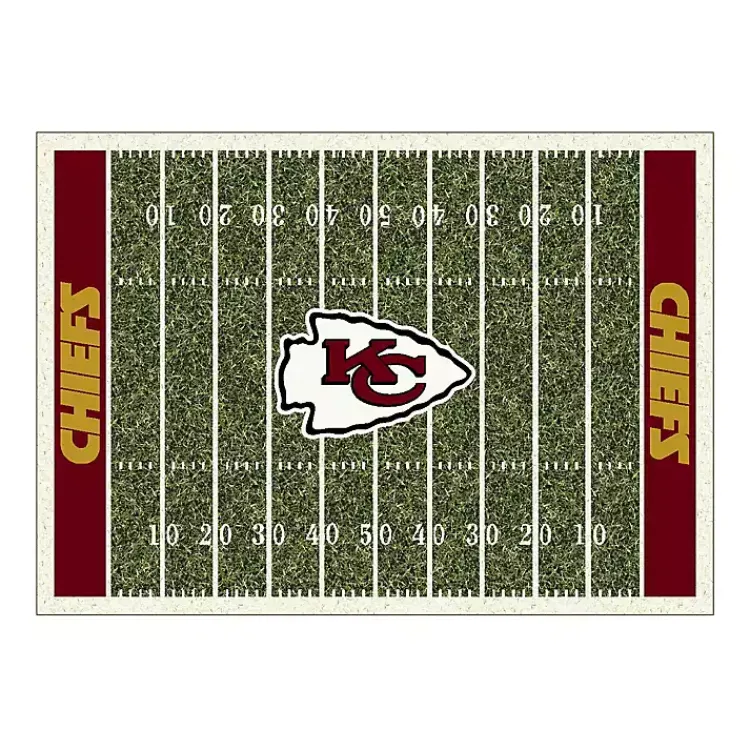 Area Rugs-Kirklands Home NFL Kansas City Chiefs Home Field Area Rug, 6x8