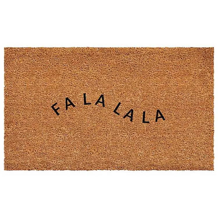 Doormats-Kirklands Home Curvy Fa La La Coir Doormat