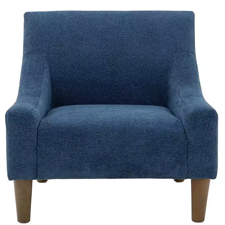 Accent Chairs-Kirklands Home Indigo Upholstered Shea Accent Chair Blue