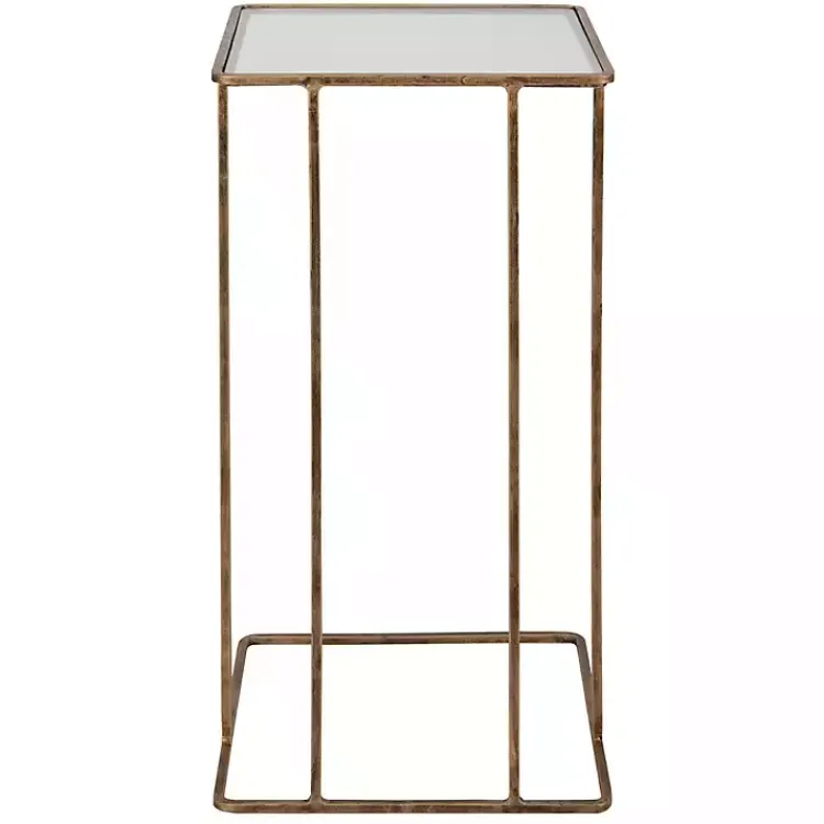 Accent & End Tables-Kirklands Home Square Camus Accent Table Gold