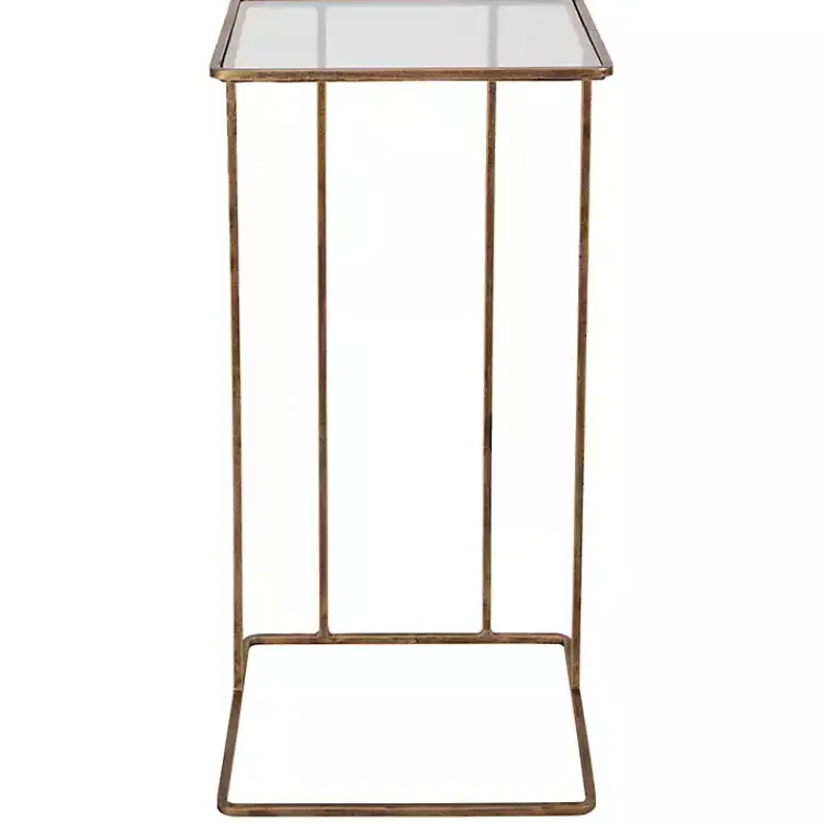 Accent & End Tables-Kirklands Home Square Camus Accent Table Gold