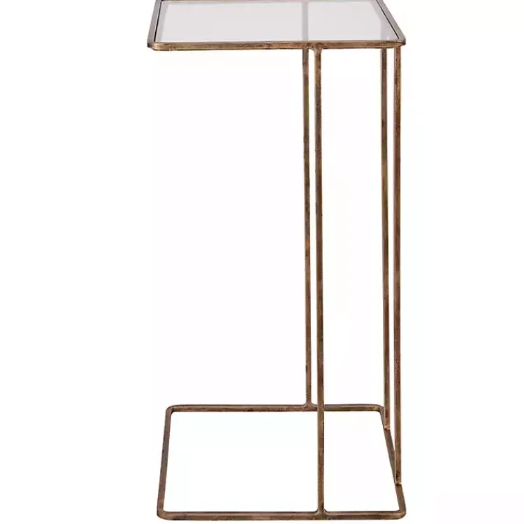 Accent & End Tables-Kirklands Home Square Camus Accent Table Gold