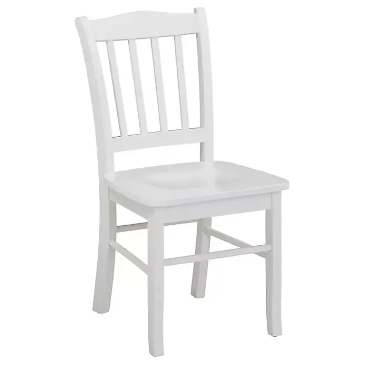 Dining Chairs-Kirklands Home Cream Wood Shaker Dining Chairs, Set of 2 White