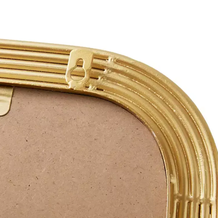 Decorative Mirrors-Kirklands Home Gold Aurelia Fluted Wall Mirror