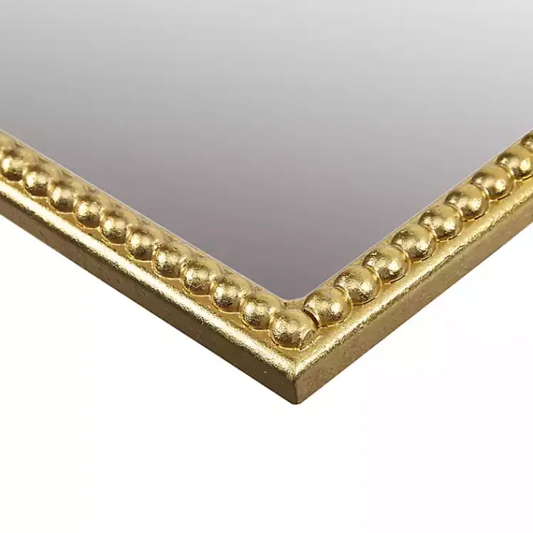 Decorative Mirrors-Kirklands Home Gold Lilbeth Baroque Beaded Wall Mirror