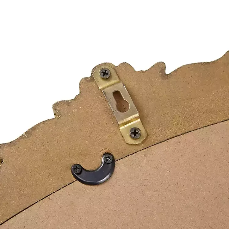 Decorative Mirrors-Kirklands Home Gold Lilbeth Baroque Beaded Wall Mirror