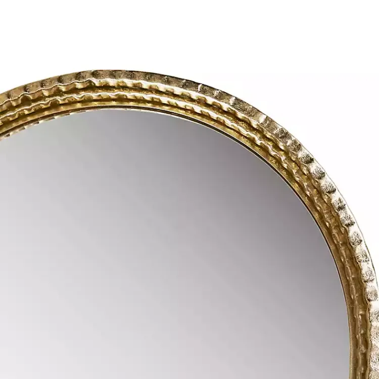 Decorative Mirrors-Kirklands Home Gold Mia Textured Arch Wall Mirror