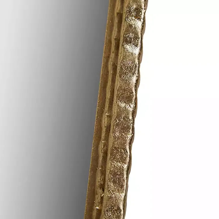 Decorative Mirrors-Kirklands Home Gold Mia Textured Arch Wall Mirror