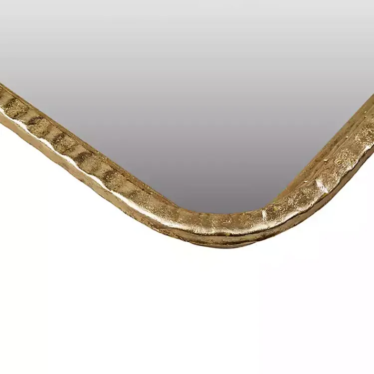 Decorative Mirrors-Kirklands Home Gold Mia Textured Arch Wall Mirror